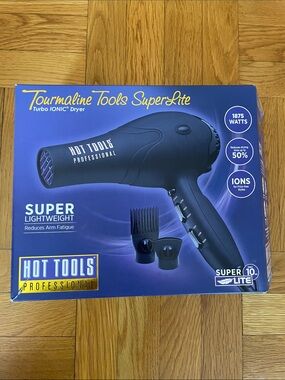 Hot Tools Professional Tourmaline SuperLite Hair Dryer - Black